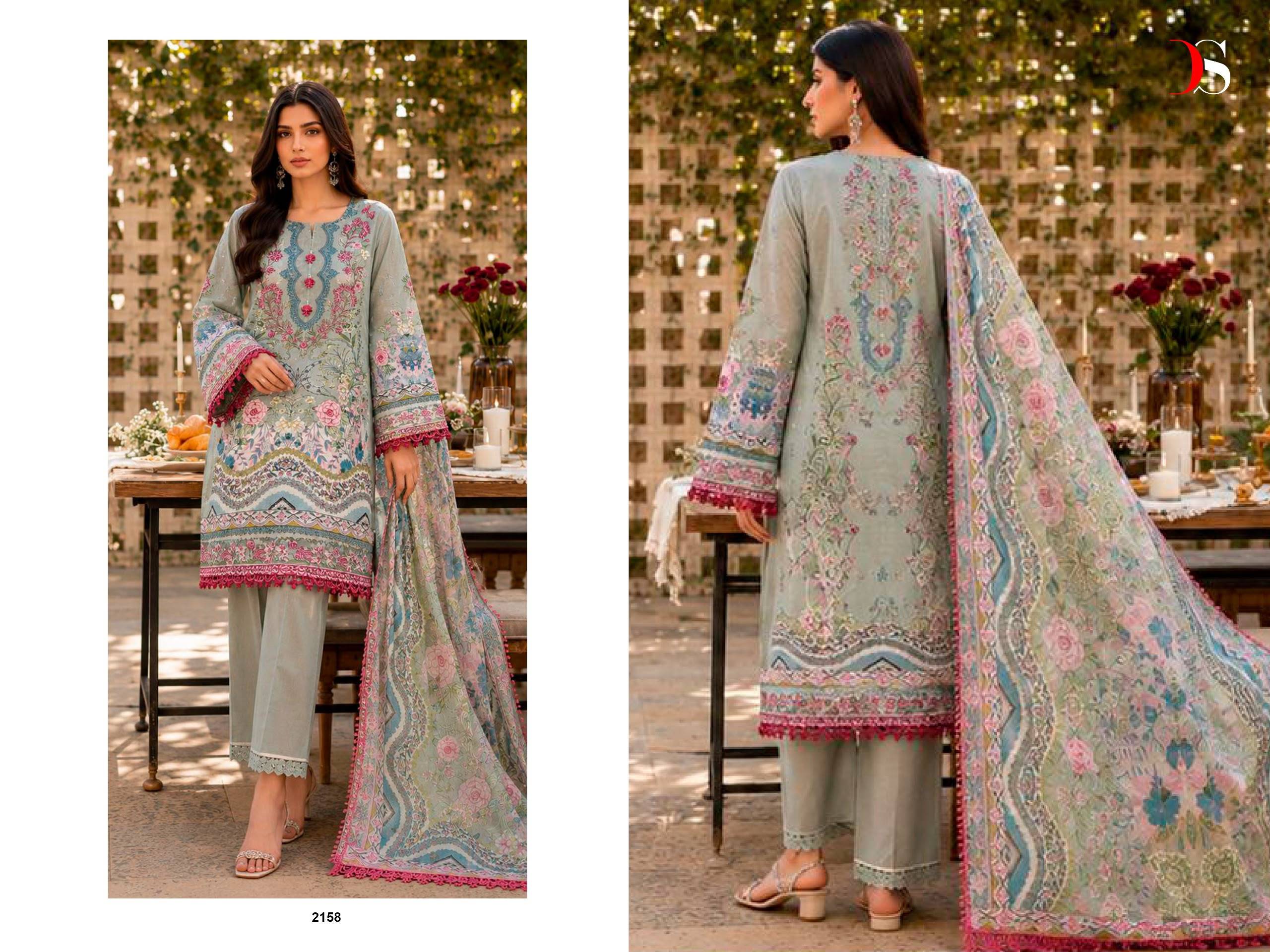 Jade Bliss Lawn -6 BY DEEPSY SUITS 2151 To 2158 Series Indian Traditional casual wear Pakistani pure cotton dresses At Wholesale Price